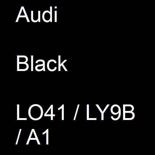 Audi, Black, LO41 / LY9B / A1.